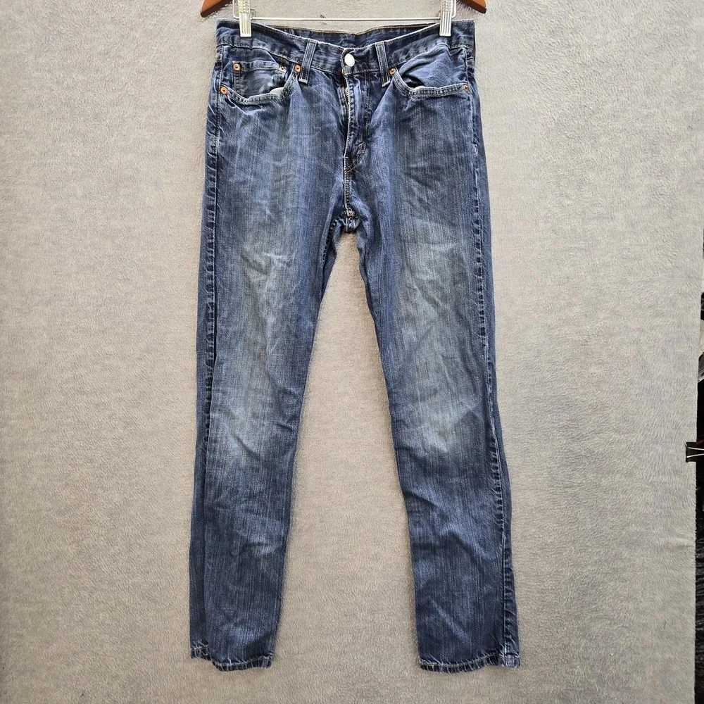 Levi's 514 Men Jeans 31X32 Blue Denim‎ Straight Fit 29